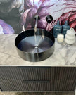 Lavello Round Steel Bathroom Basin 380 x 110 - PVD Shadow