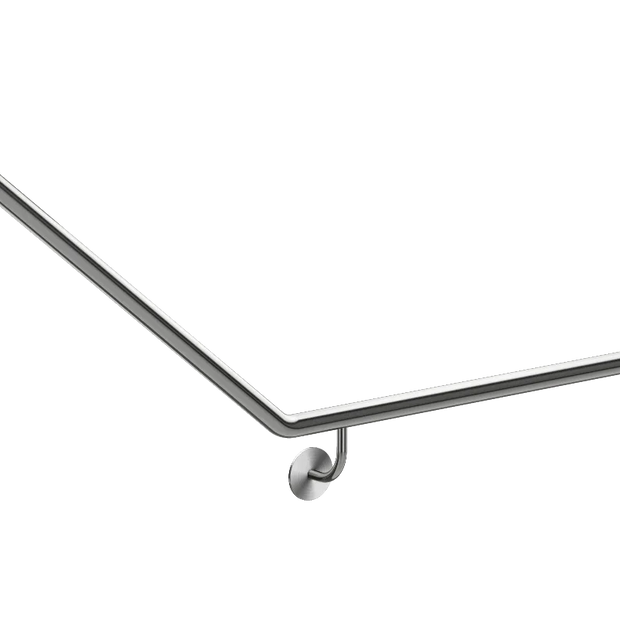 Meir Mobility 40 Degree Right Side Grab Rail - Brushed Nickel