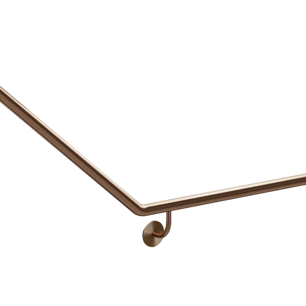 Meir Mobility 40 Degree Right Side Grab Rail - Lustre Bronze