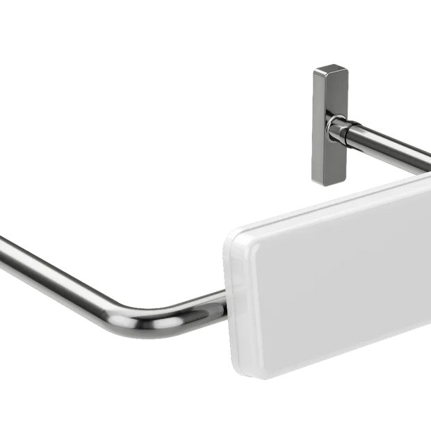 Meir Mobility Toilet Back Rest - Brushed Nickel