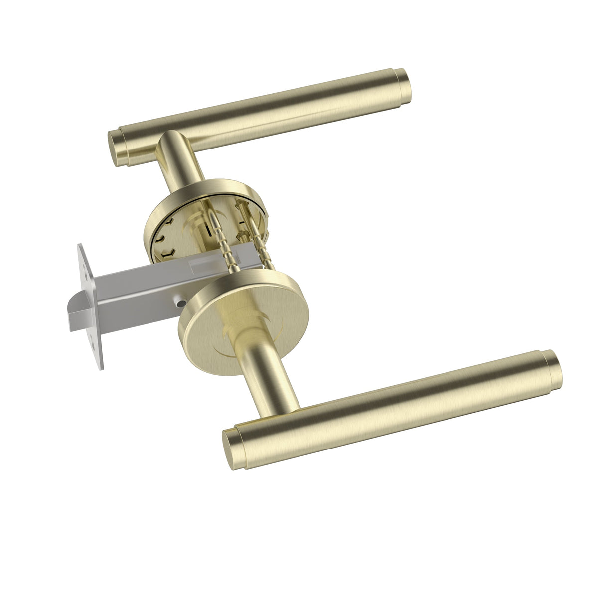 Öppen Brushed Lever Door Handle - passage
