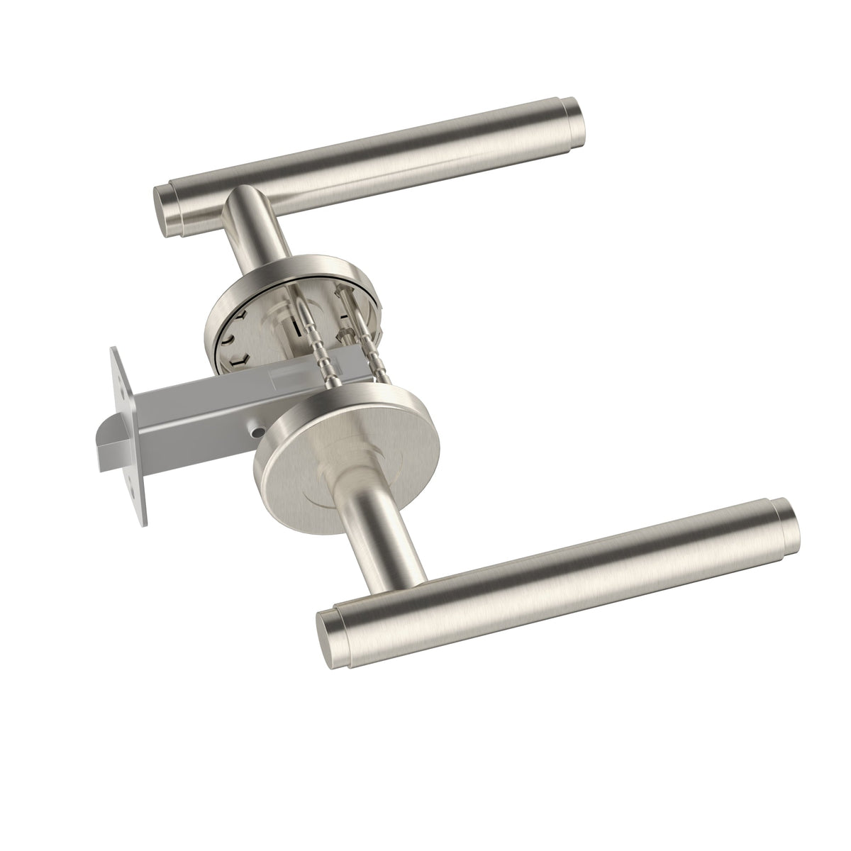 Öppen Brushed Lever Door Handle - passage