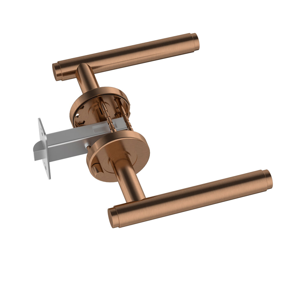 Öppen Brushed Lever Door Handle - privacy