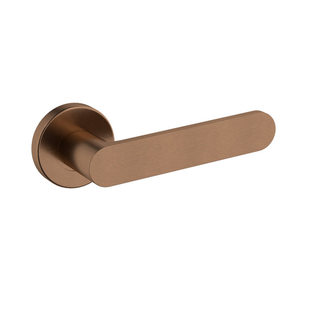 Meir Curvae Flat Lever Door Handle, Passage