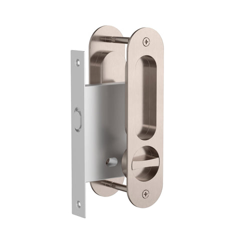 Meir Curvae Oval Flush Pull, Privacy door handle