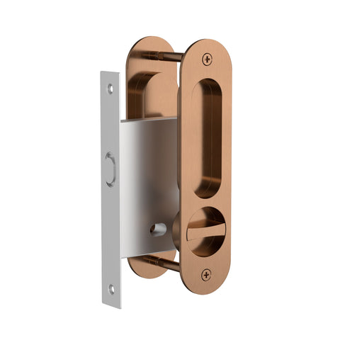 Meir Curvae Oval Flush Pull, Privacy door handle