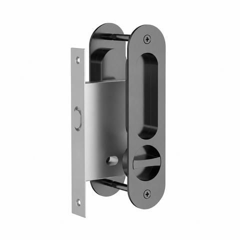 Meir Curvae Oval Flush Pull, Privacy door handle