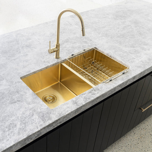 Dish Rack - PVD Brushed Bronze Gold
