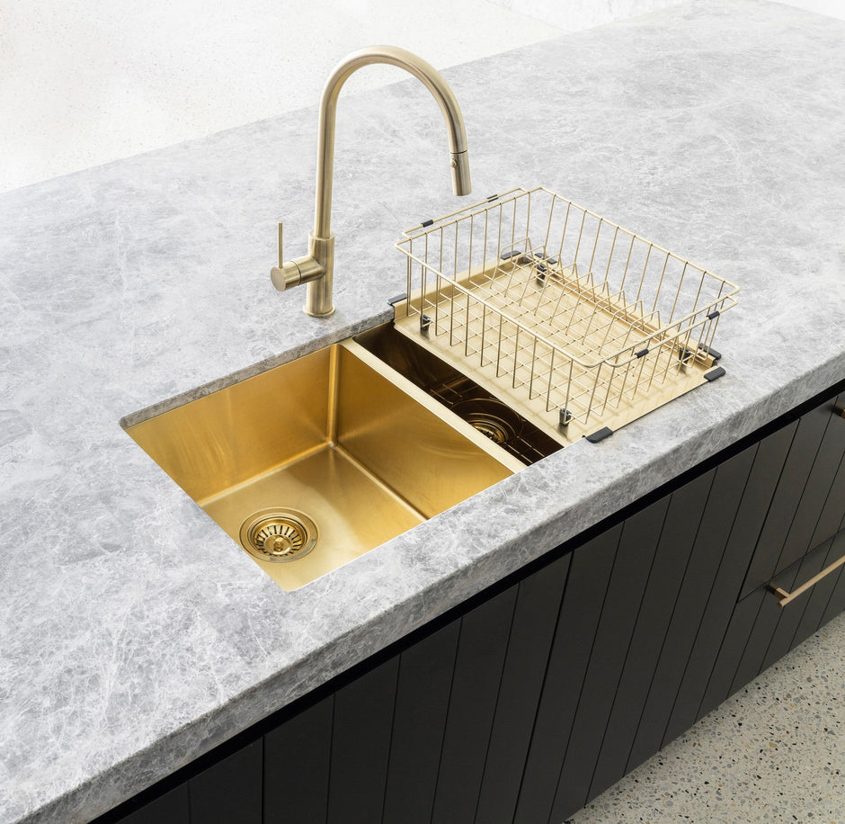 Dish Rack - PVD Brushed Bronze Gold