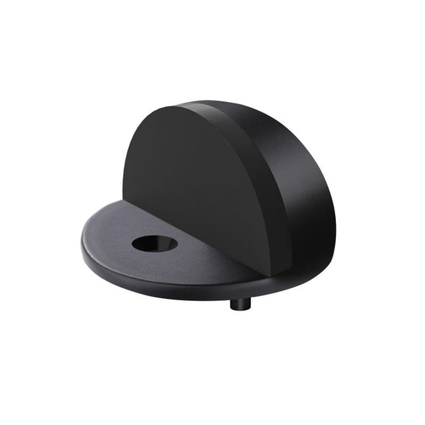 Round Half Moon Door Stop - Matte Black