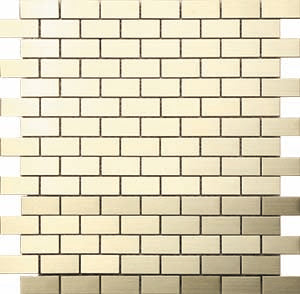 Metal Brass Tiles and Mosaics 20x40mm tile