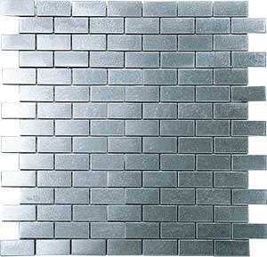 Metal Nickel Tiles and Mosaics 20x40mm tile