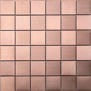 Metal Copper Tiles and Mosaics 50x50mm tile