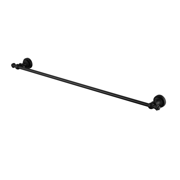 Medoc Single Towel Rail 750mm Matte Black