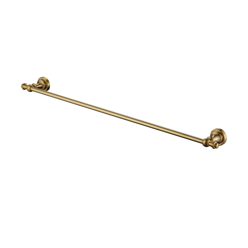 Medoc Single Towel Rail 750mm Brushed Bronze