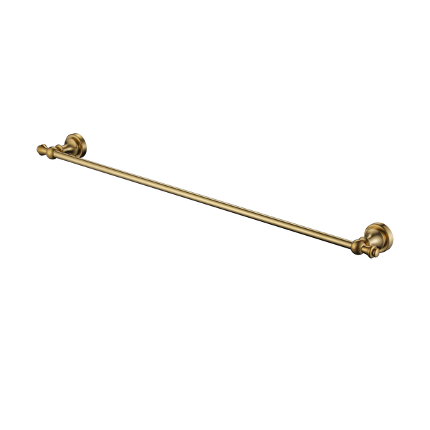 Medoc Single Towel Rail 750mm Brushed Bronze