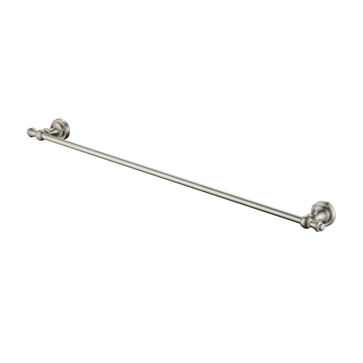 Medoc Single Towel Rail 750mm Brushed Nickel