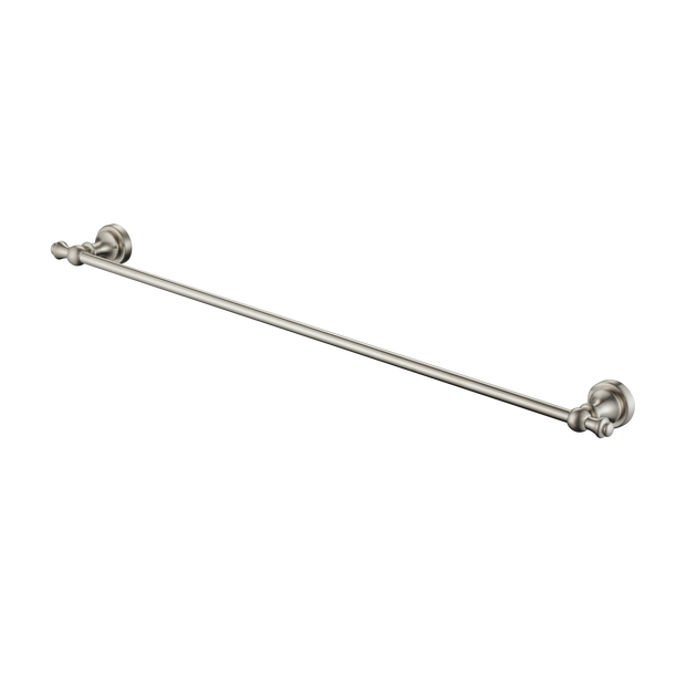 Medoc Single Towel Rail 750mm Brushed Nickel