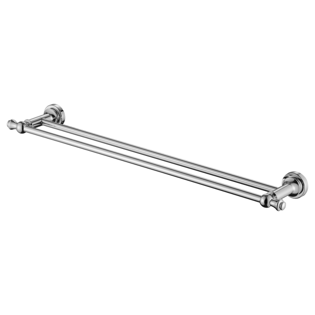 Medoc Double Towel Rail 600mm - chrome