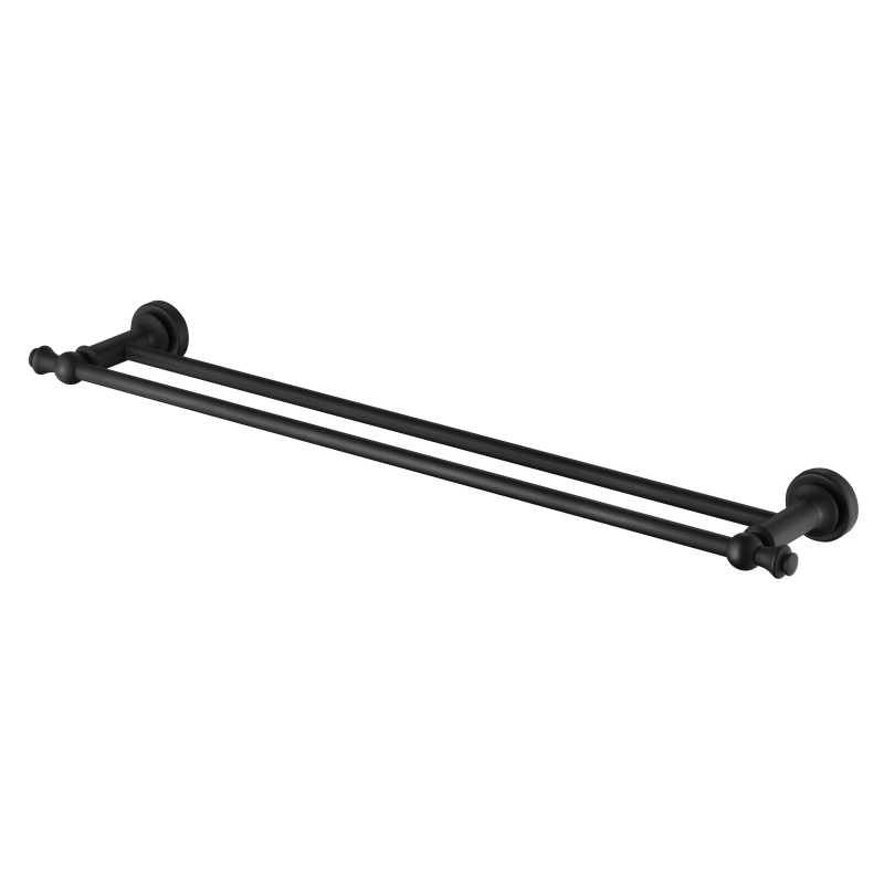 Medoc Double Towel Rail 600mm - matte-black