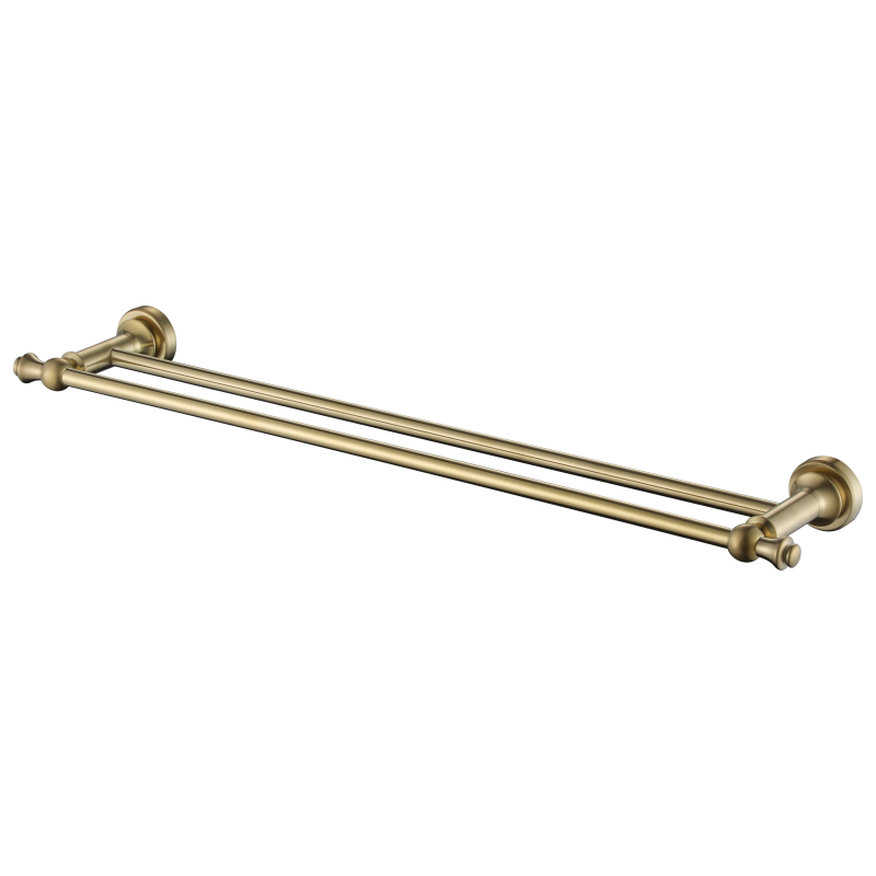 Medoc Double Towel Rail 600mm - brushed-bronze