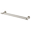 Medoc Double Towel Rail 600mm Brushed Nickel
