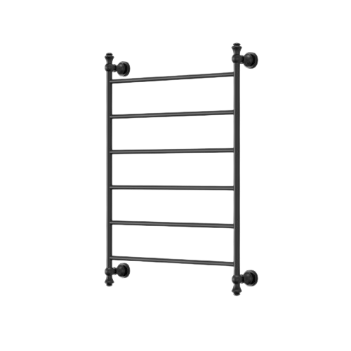 Medoc 6 Bar Heated Towel Rail - matte-black