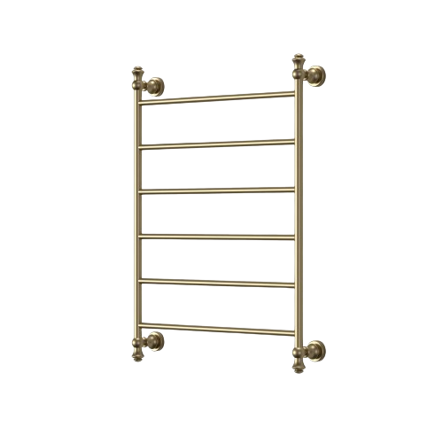 Medoc 6 Bar Heated Towel Rail - brushed-bronze