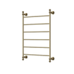 Medoc 6 Bar Heated Towel Rail - brushed-bronze