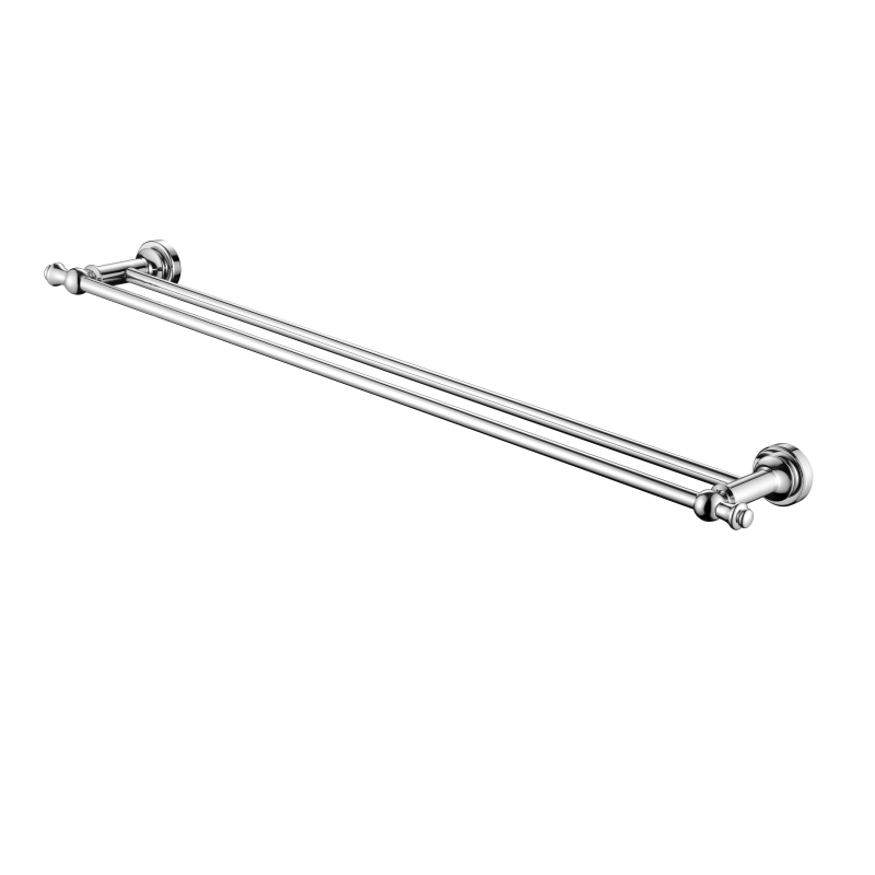 Medoc Double Towel Rail 750mm - chrome