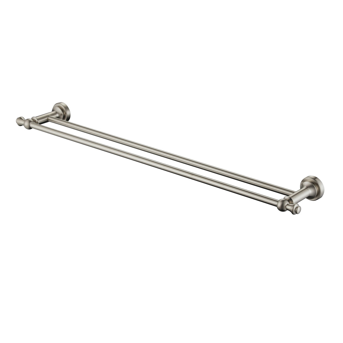 Medoc Double Towel Rail 750mm Brushed Nickel