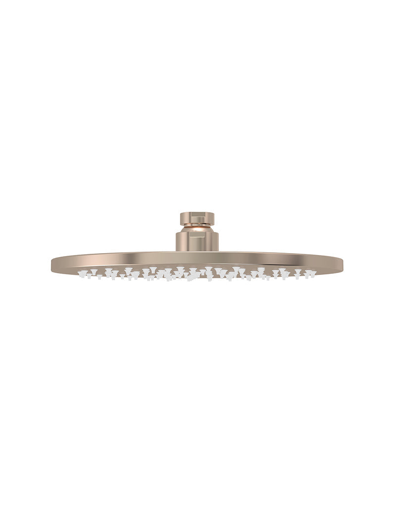 Round Shower Rose 200mm - Champagne