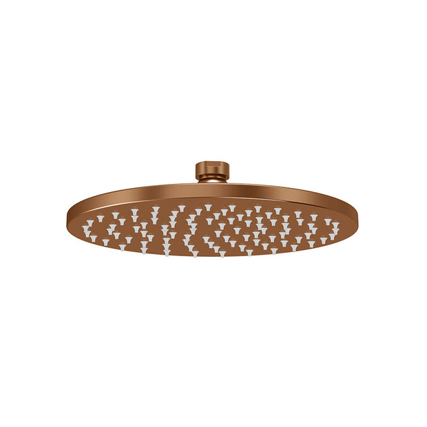 Round Shower Rose 200mm - Lustre Bronze
