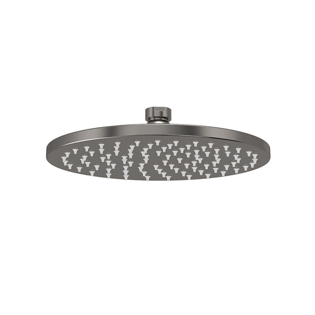 Round Shower Rose 200mm - Shadow Gunmetal