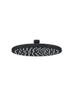 Round Shower Rose 200mm - Matte Black