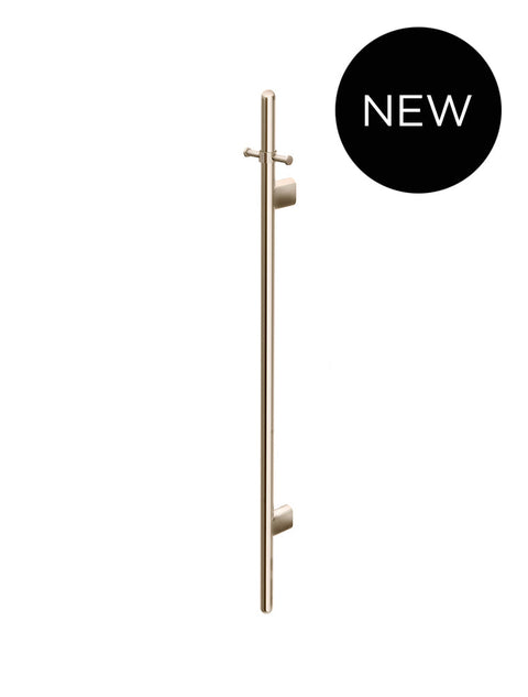 Meir Heated Vertical Towel Rail, Champagne