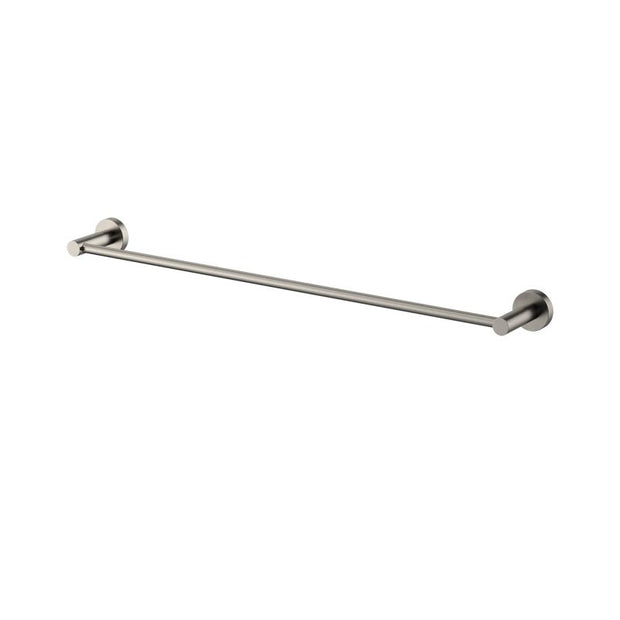 Mirage Single Towel Rail 600mm - brushed-nickel