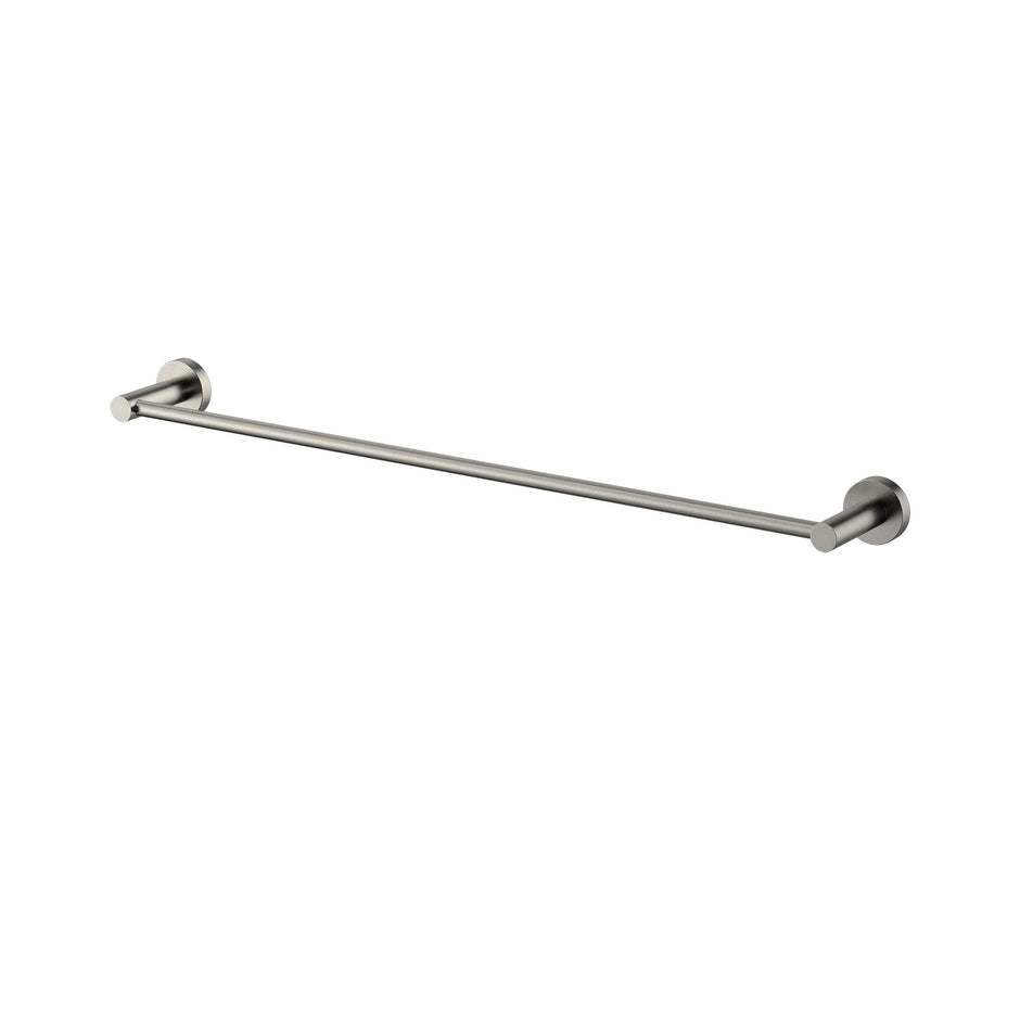 Mirage Single Towel Rail 600mm Brushed Nickel