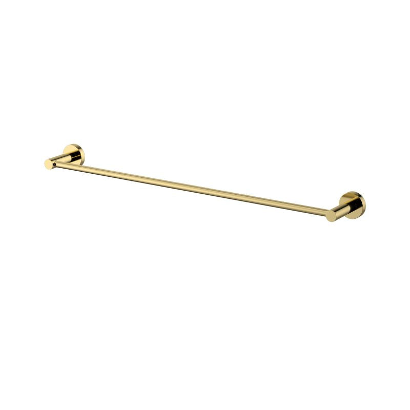 Mirage Single Towel Rail 600mm - polished-brass