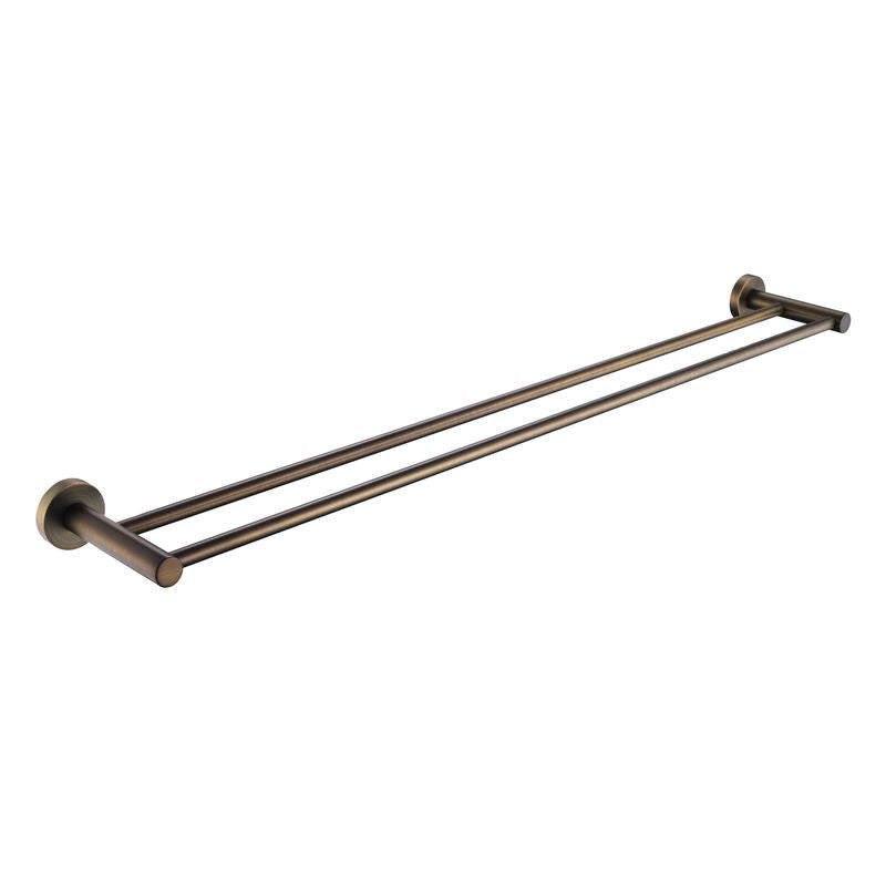 Mirage Double Towel Rail 600mm Antique Brass