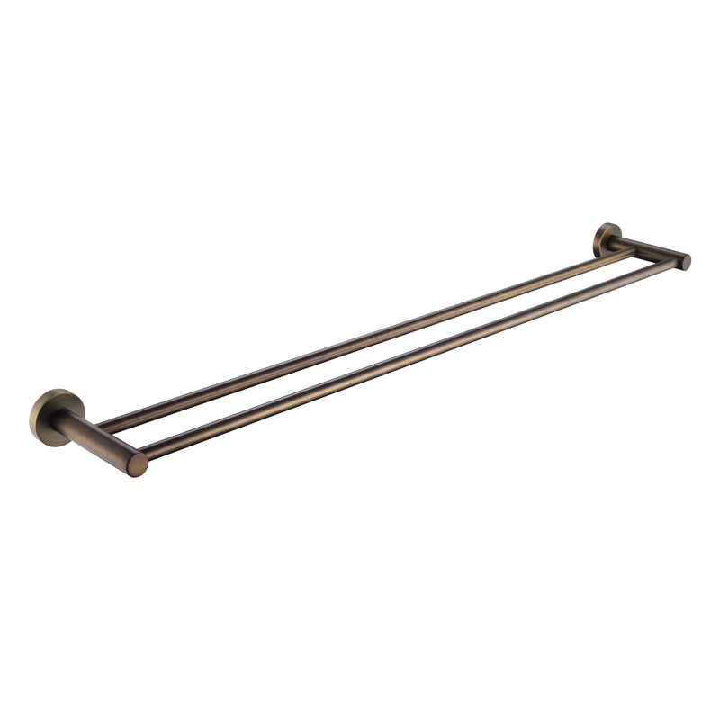 Mirage Double Towel Rail 750mm Antique Brass