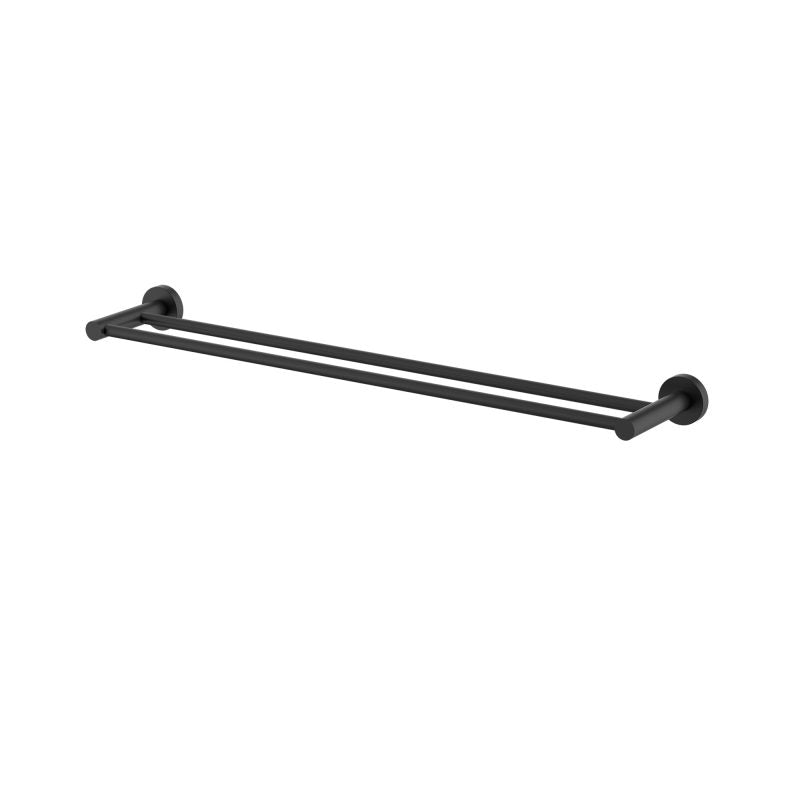 Mirage Double Towel Rail 600mm - matte-black