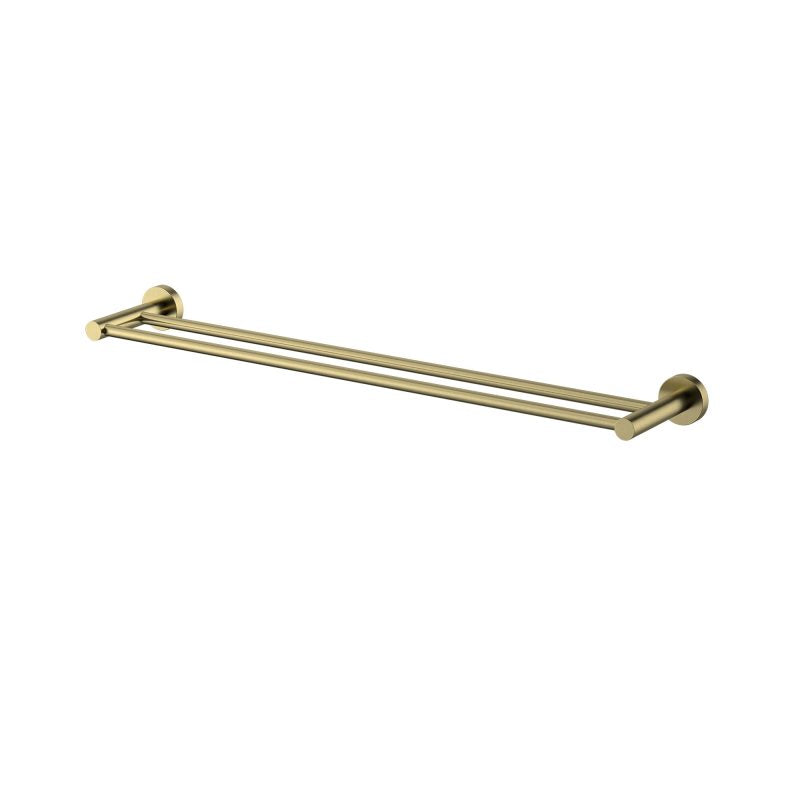 Mirage Double Towel Rail 600mm - brushed-bronze