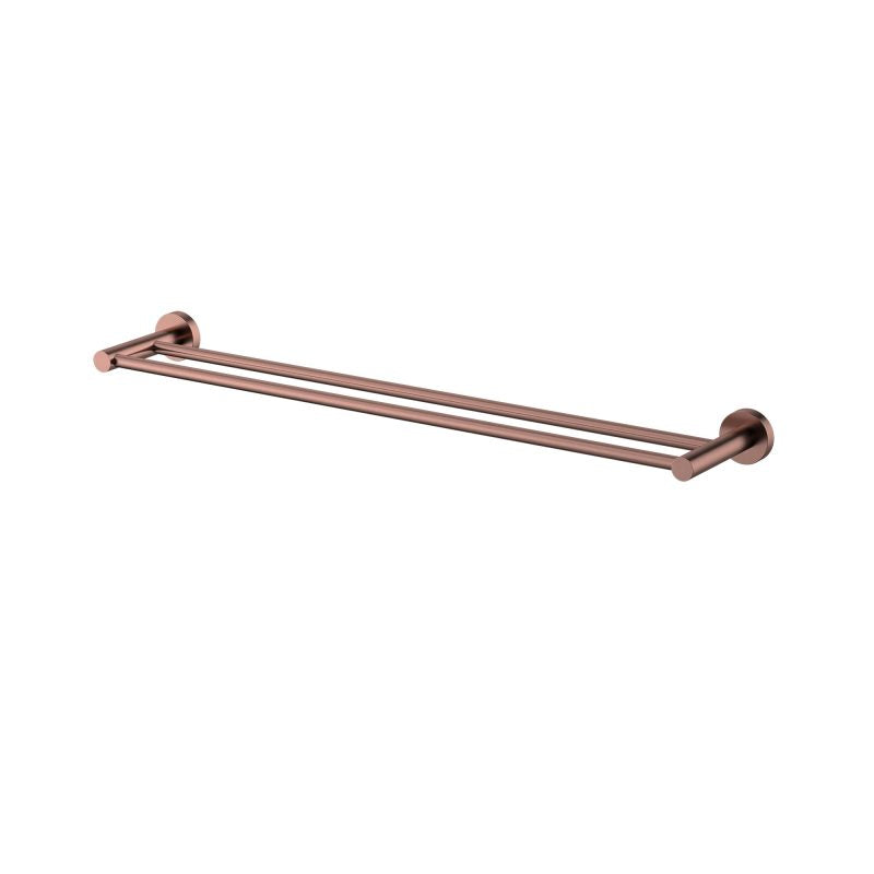 Mirage Double Towel Rail 600mm - champagne