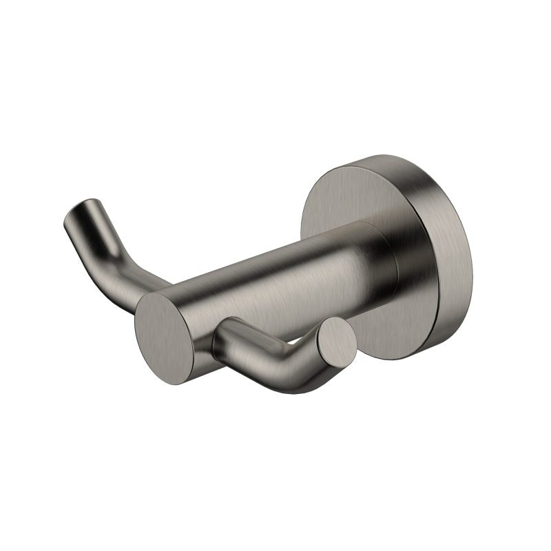 Mirage Double Robe Hook - brushed-nickel