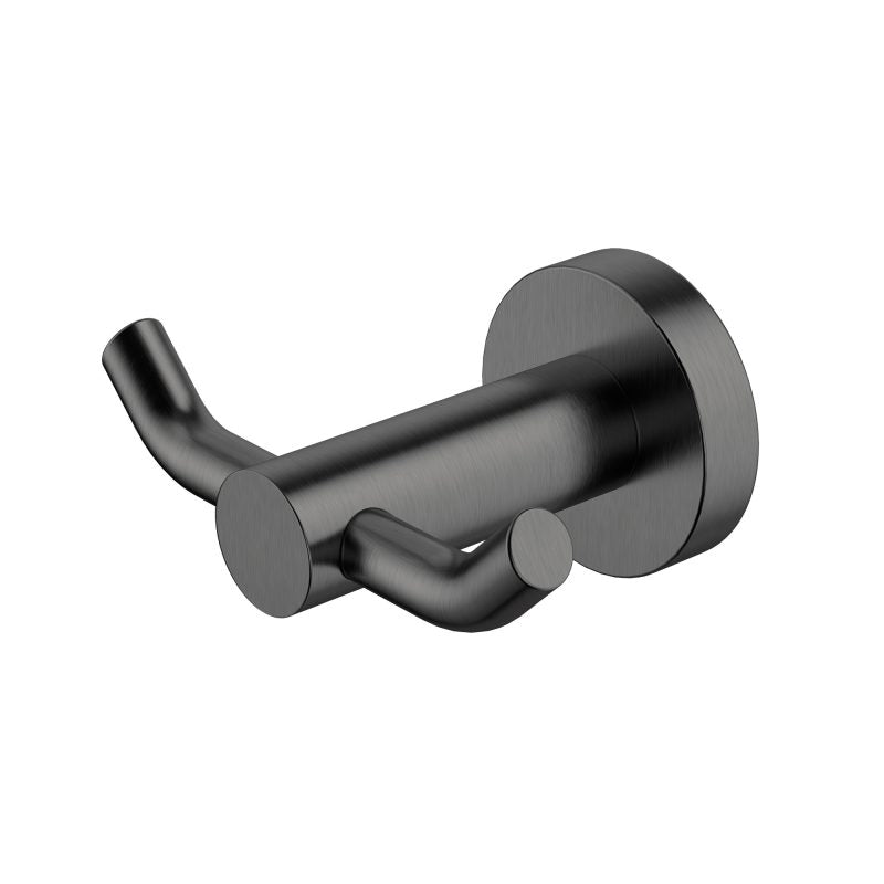Mirage Double Robe Hook - gun-metal