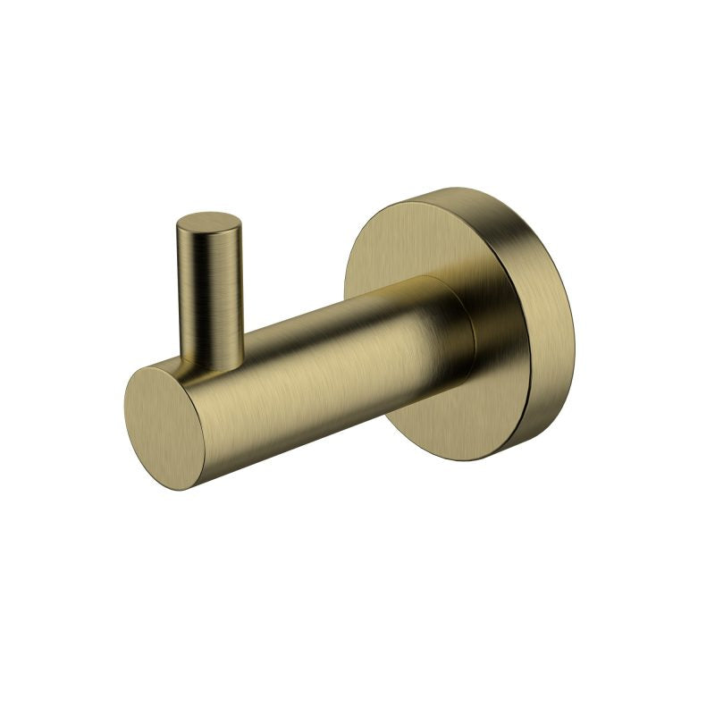 Mirage Single Robe Hook - brushed-bronze