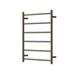 Mirage 6 Bar Heated Towel Rail - antique-brass