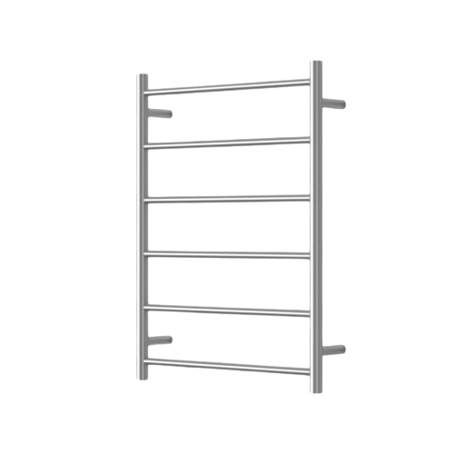 Mirage 6 Bar Heated Towel Rail - brushed-chrome