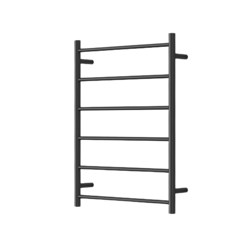 Mirage 6 Bar Heated Towel Rail - matte-black